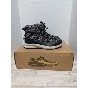 Womens Size 10 Keen Uneek SNK Chukka II WP Animal Print Silver/Birch Boots